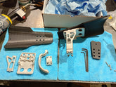 Blemished Peak Flex Dirt Bike Hand Guards just vapour blasted no finishing